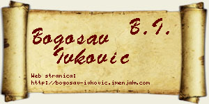 Bogosav Ivković vizit kartica
